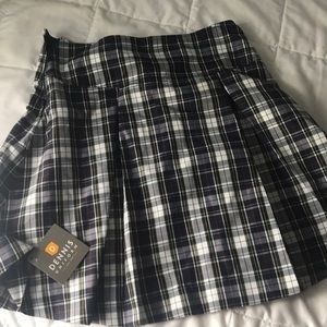 Girls school uniform pleated skirt